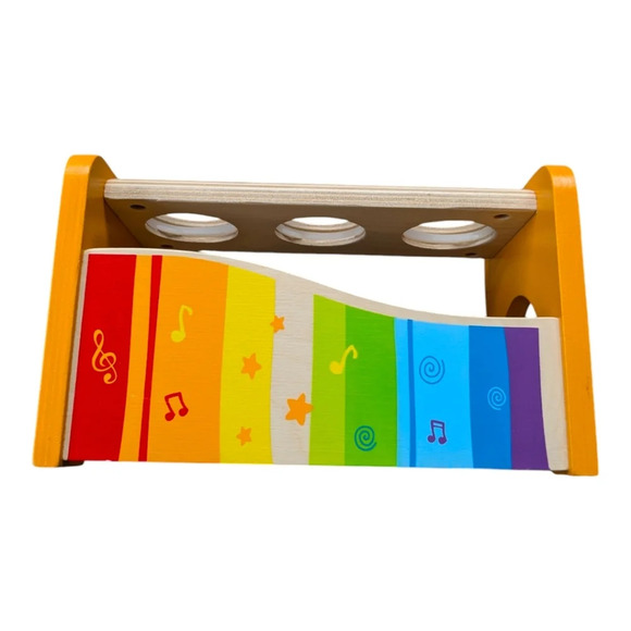 Hape Pound  & Tap Bench with Slide Out Xylophone - Picture 8 of 14